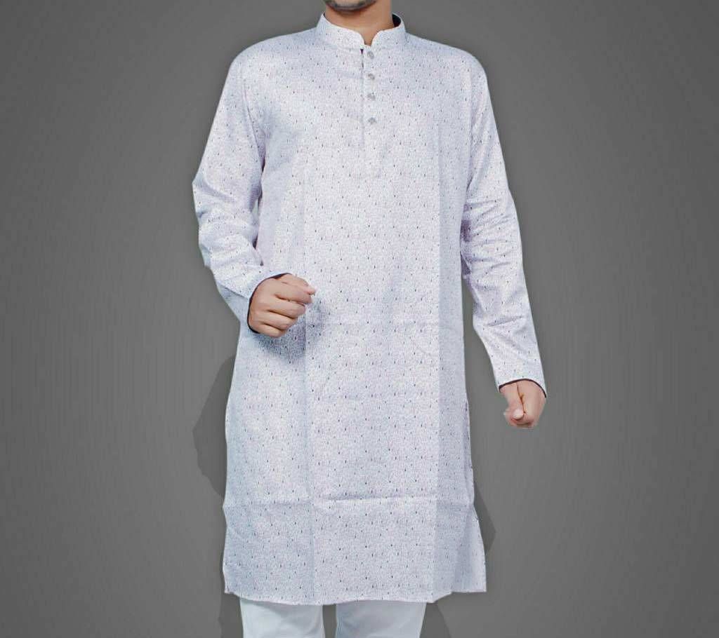 gents cotton semi long punjabi 
