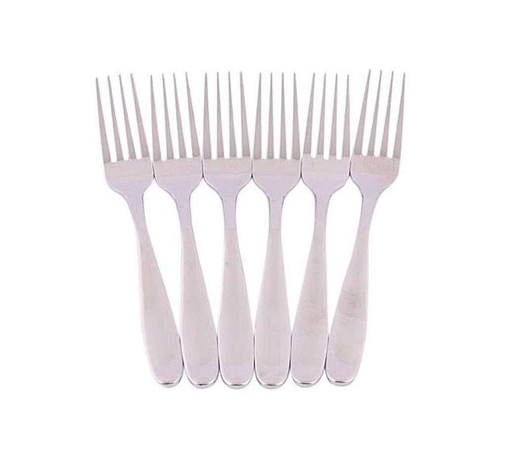 6 Pieces fork Set - Silver