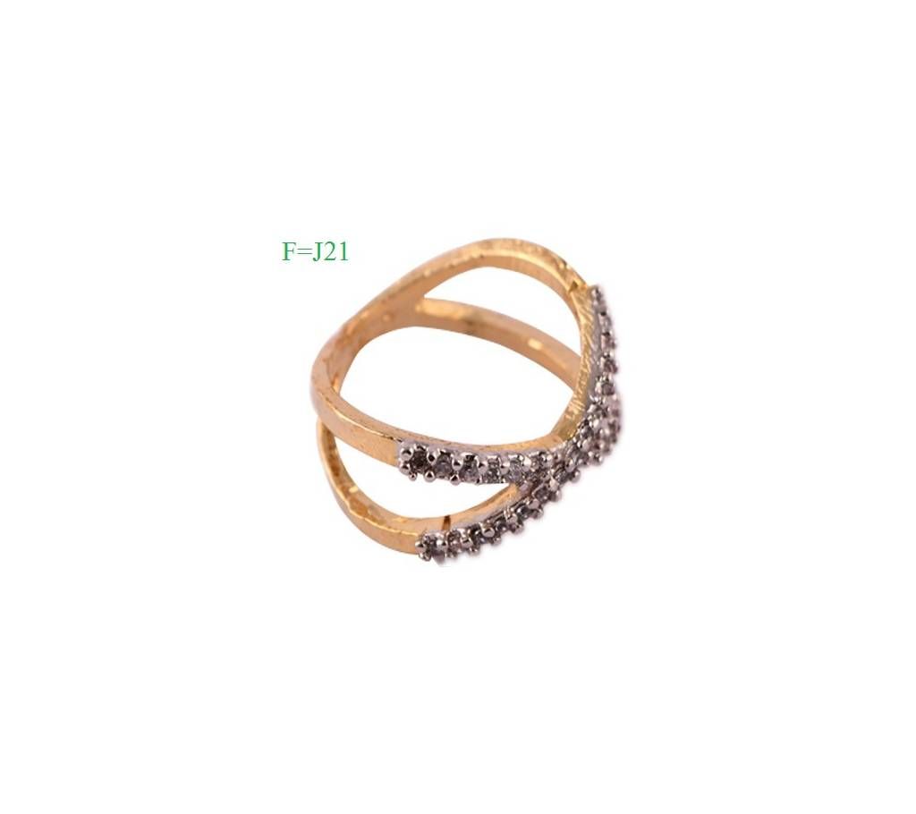 Indian gold plated finger ring-21