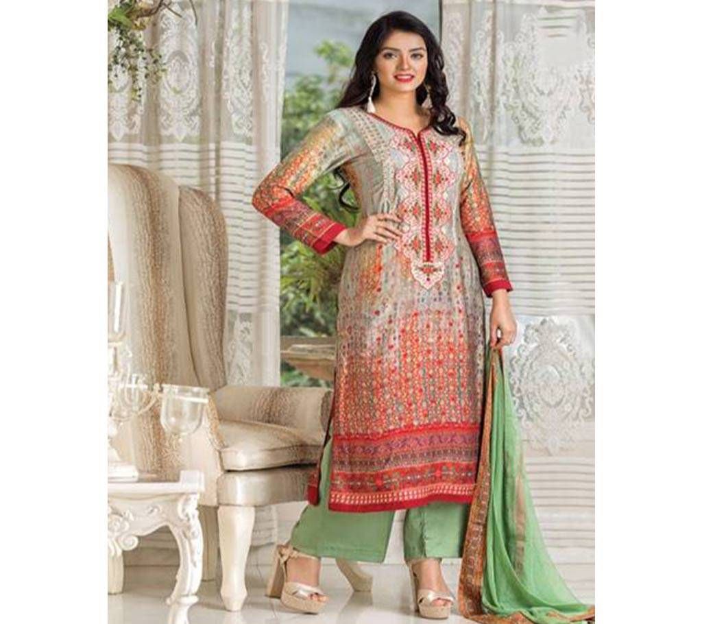 Unstitched Georgette Emobroidery Three pcs (Copy)