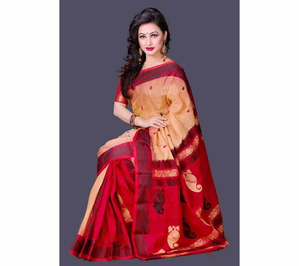 Tangail Maslice Cotton Saree with Blouse Piece 