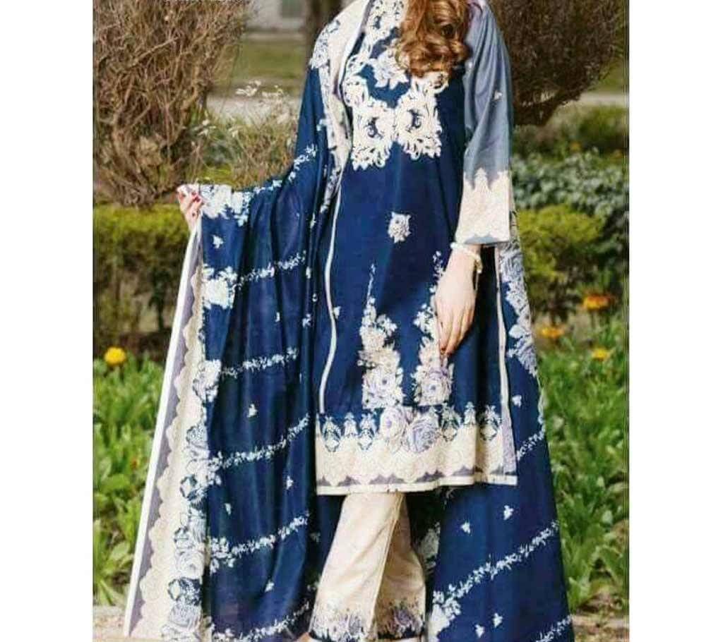 Unstitched Pakistani Swiss Cotton Lawn