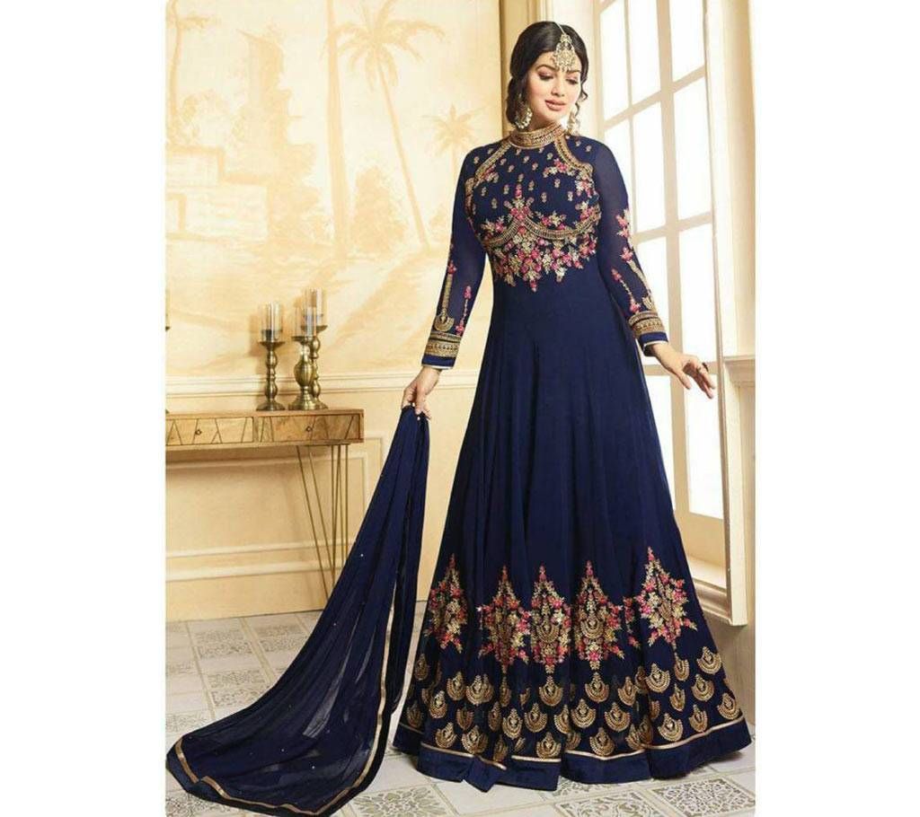 SEMI STICHED LONG GEORGETTE PARTY DRESS - (COPY)