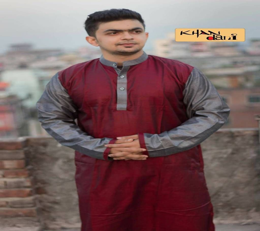 Gents Semi Long Peyaj Cotton Punjabi