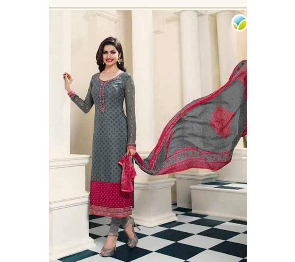 Gray Cotton Unstitched Salwar Kameez for Women copy 