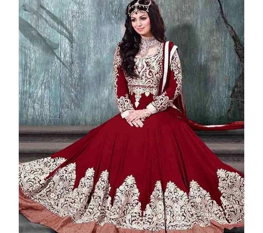 Indian Semi-stitched Embroidery Georgette Gown