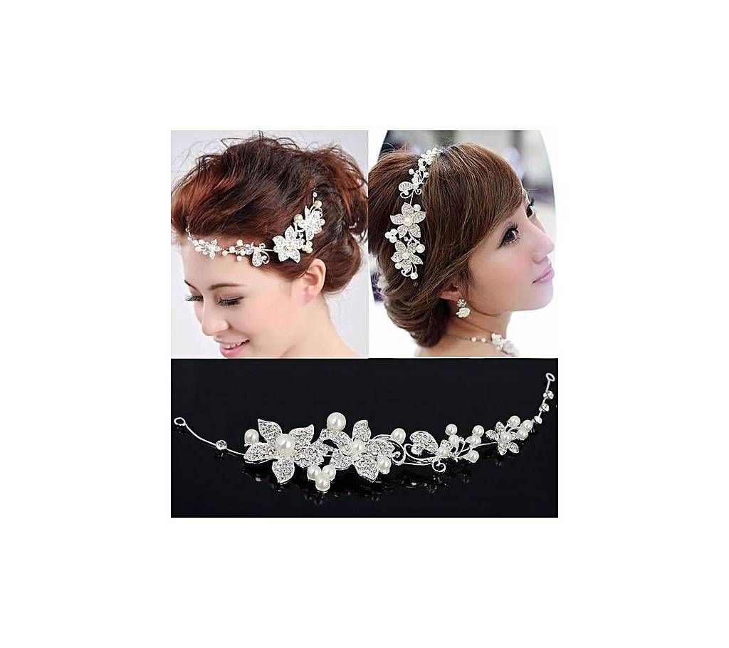 Flower Shape Hair Band - White