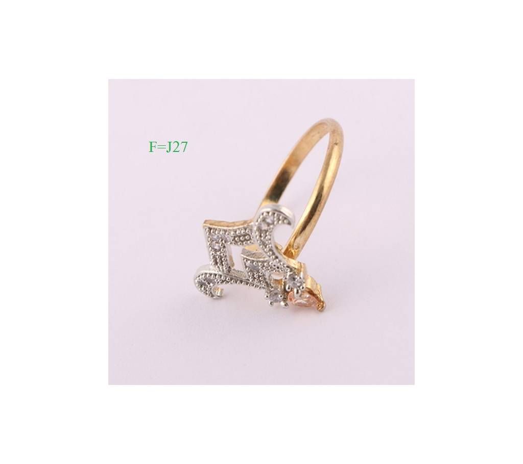 Indian gold plated finger ring-27
