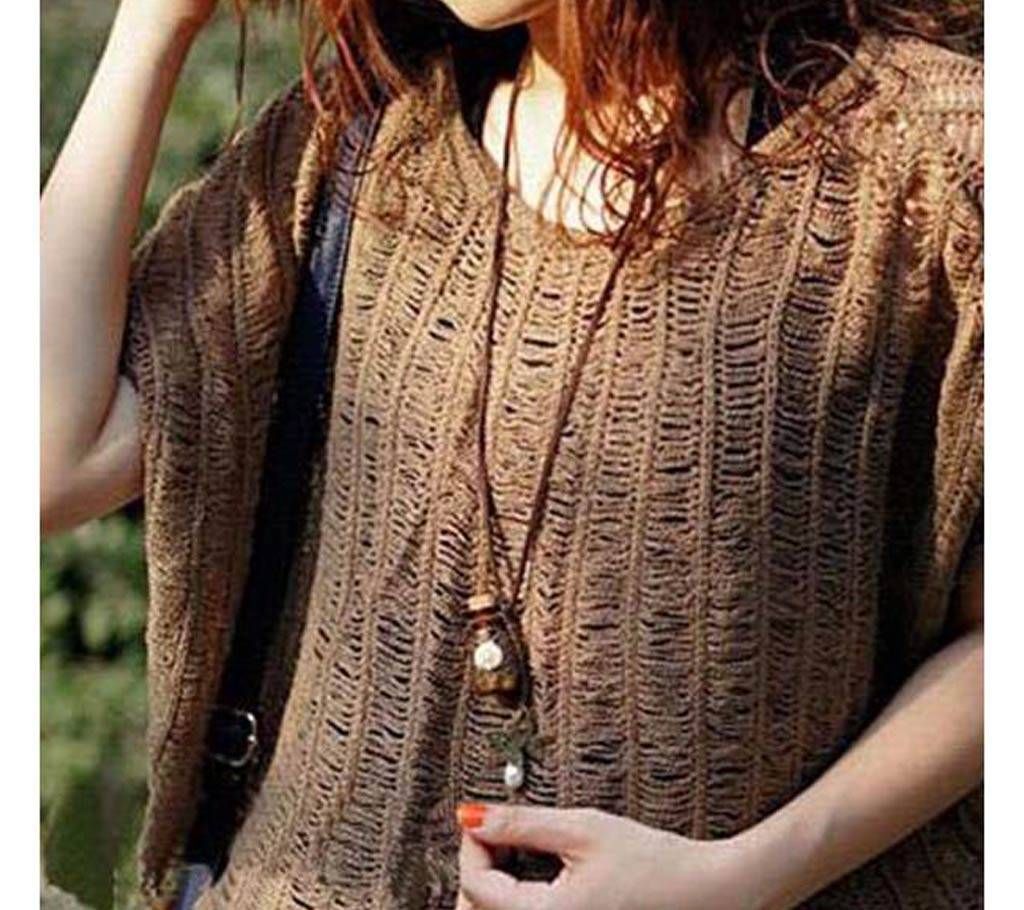Long leather Bottle Necklace