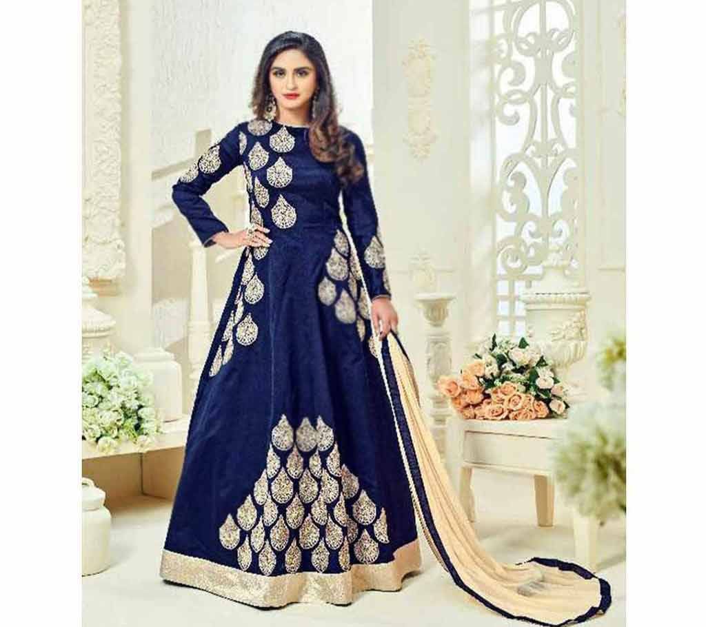 Original Indian Tapeta Silk Heavy Embroidered Long Gown Suit