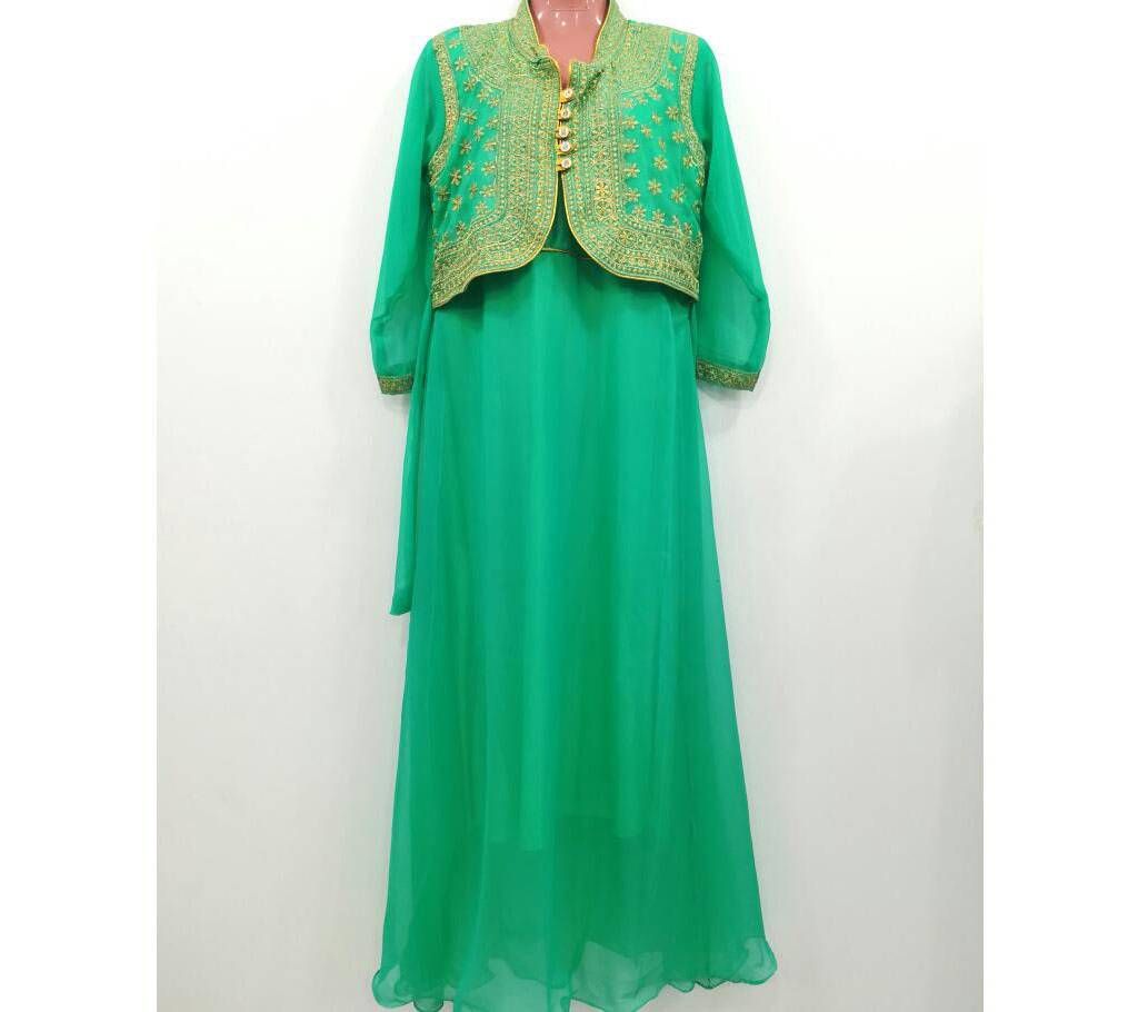 Stitched Weightless Soft Georgette Long Gown 