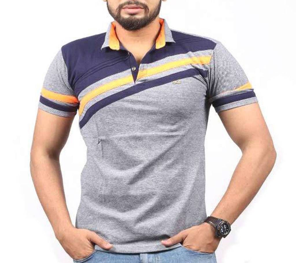 Gents Casual PK Shirt- Ash