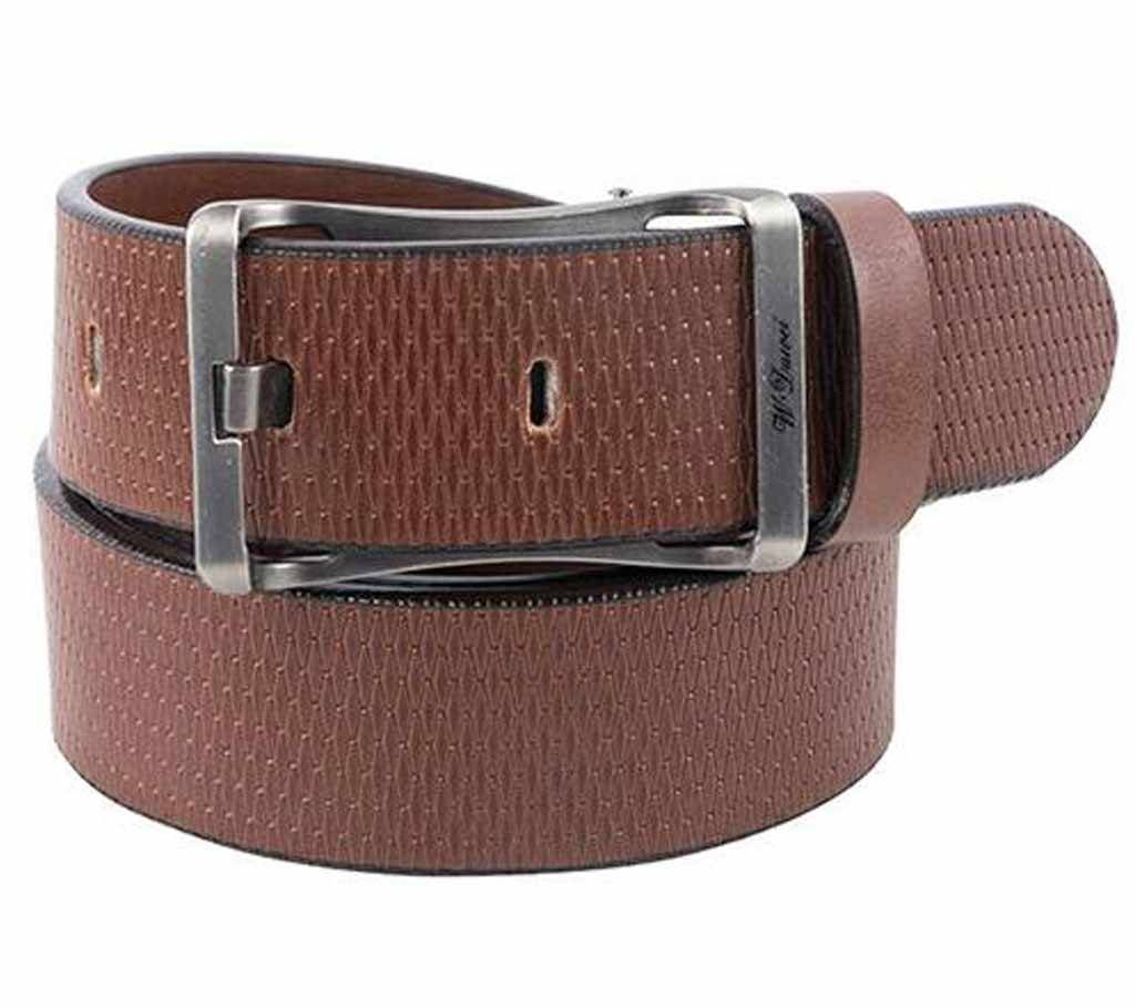 Formal leather belt