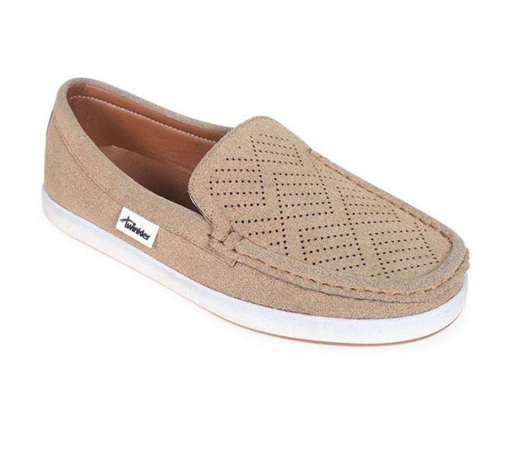 Twinkler Brown Nubuck Leather Senior Boy's Shoe