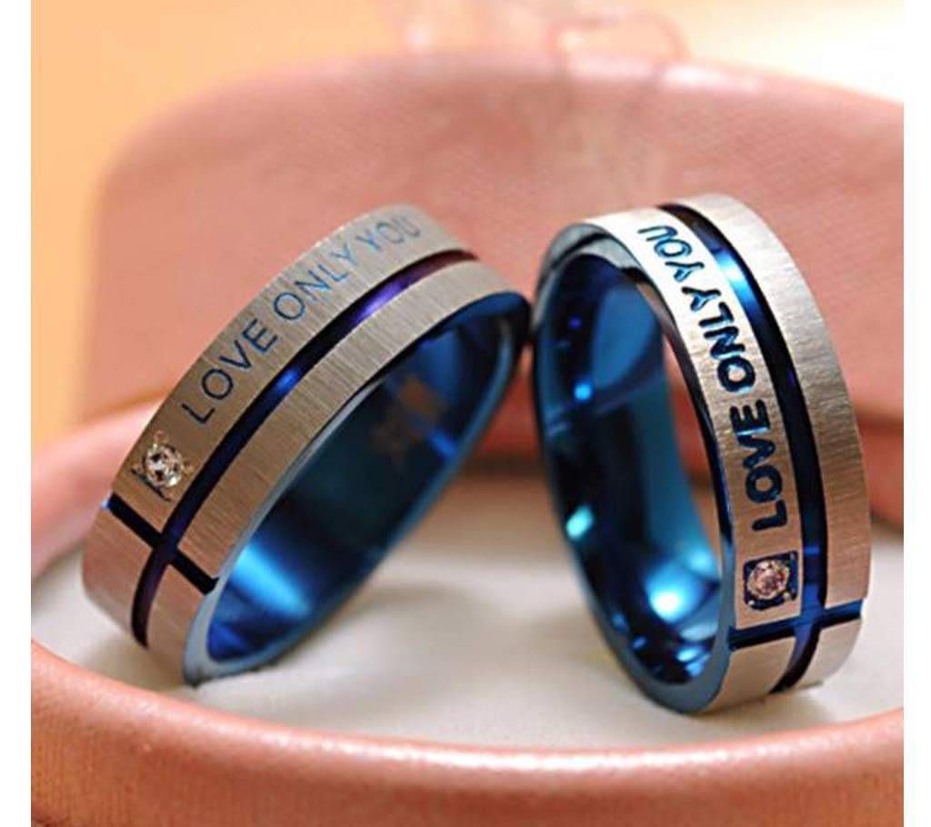 Love Couple Ring Crystal Mount Lovers' Ring