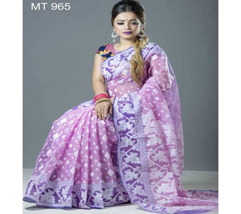 Colorful Tangail Reshom Cotton Sharee