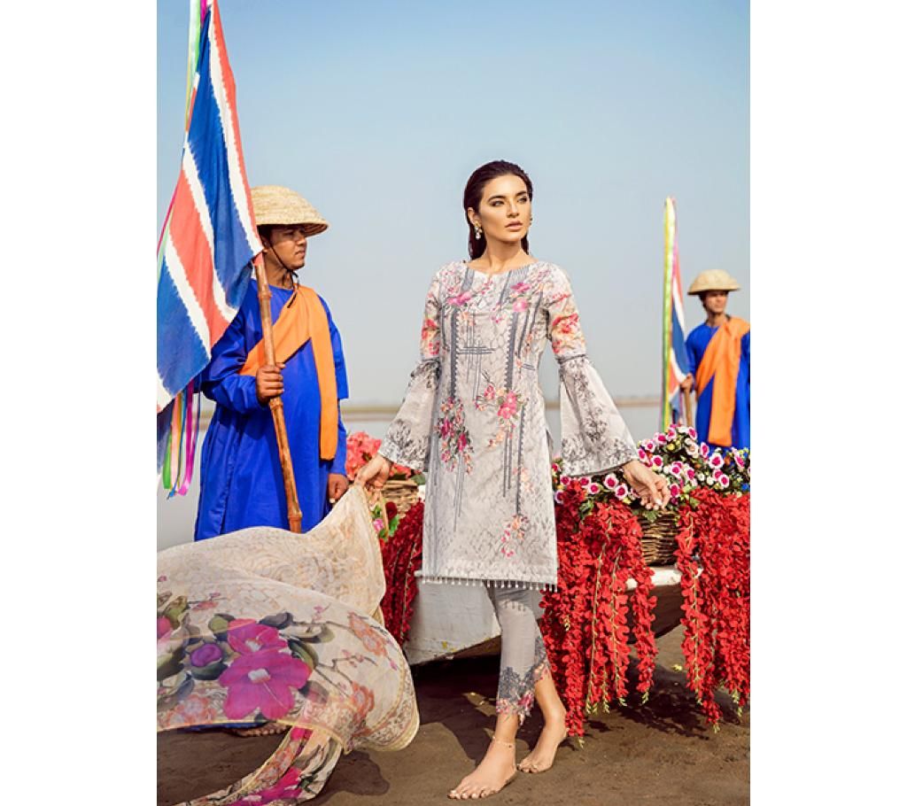 Iznik Unstitched Cotton Three Piece
