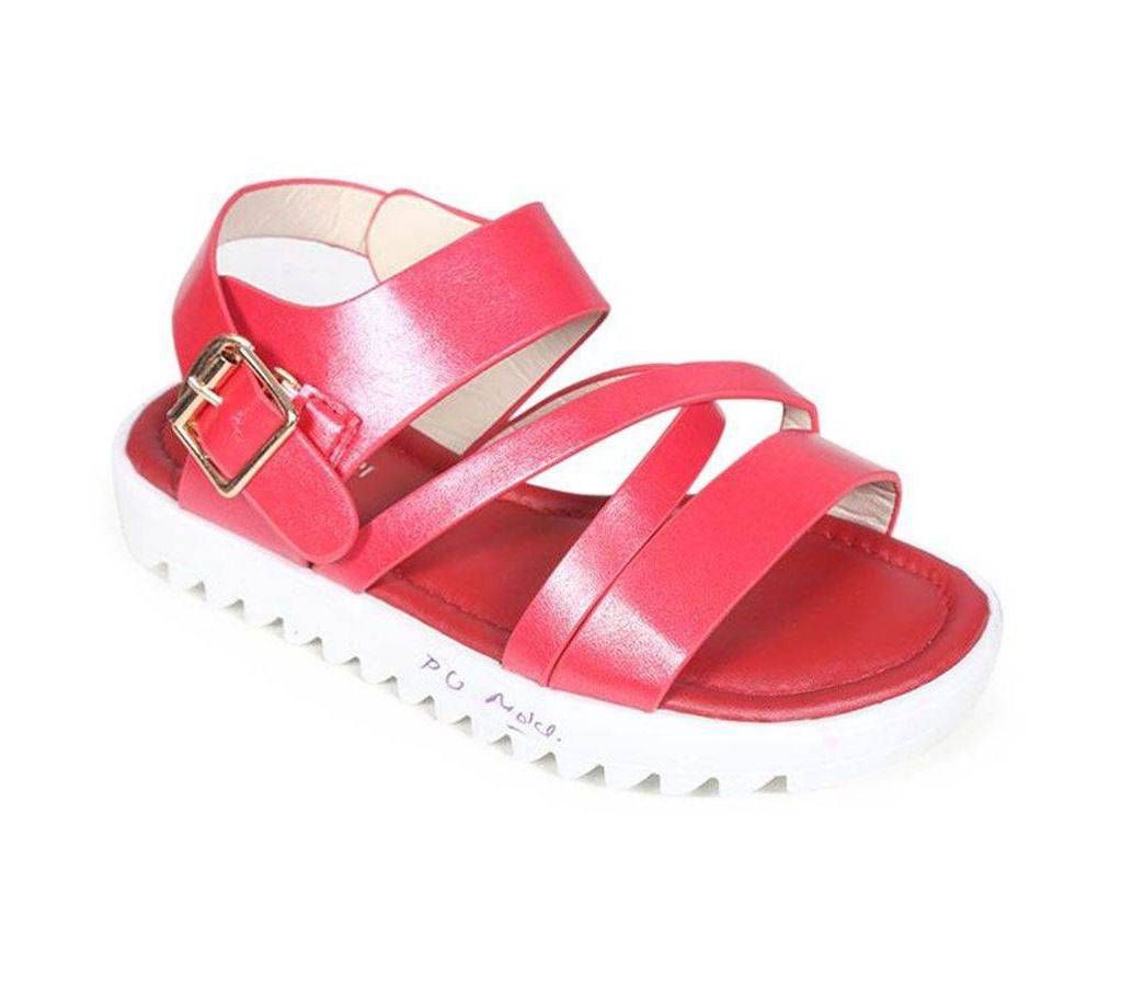 Twinkler Red Leather Senior Girl's Sandal