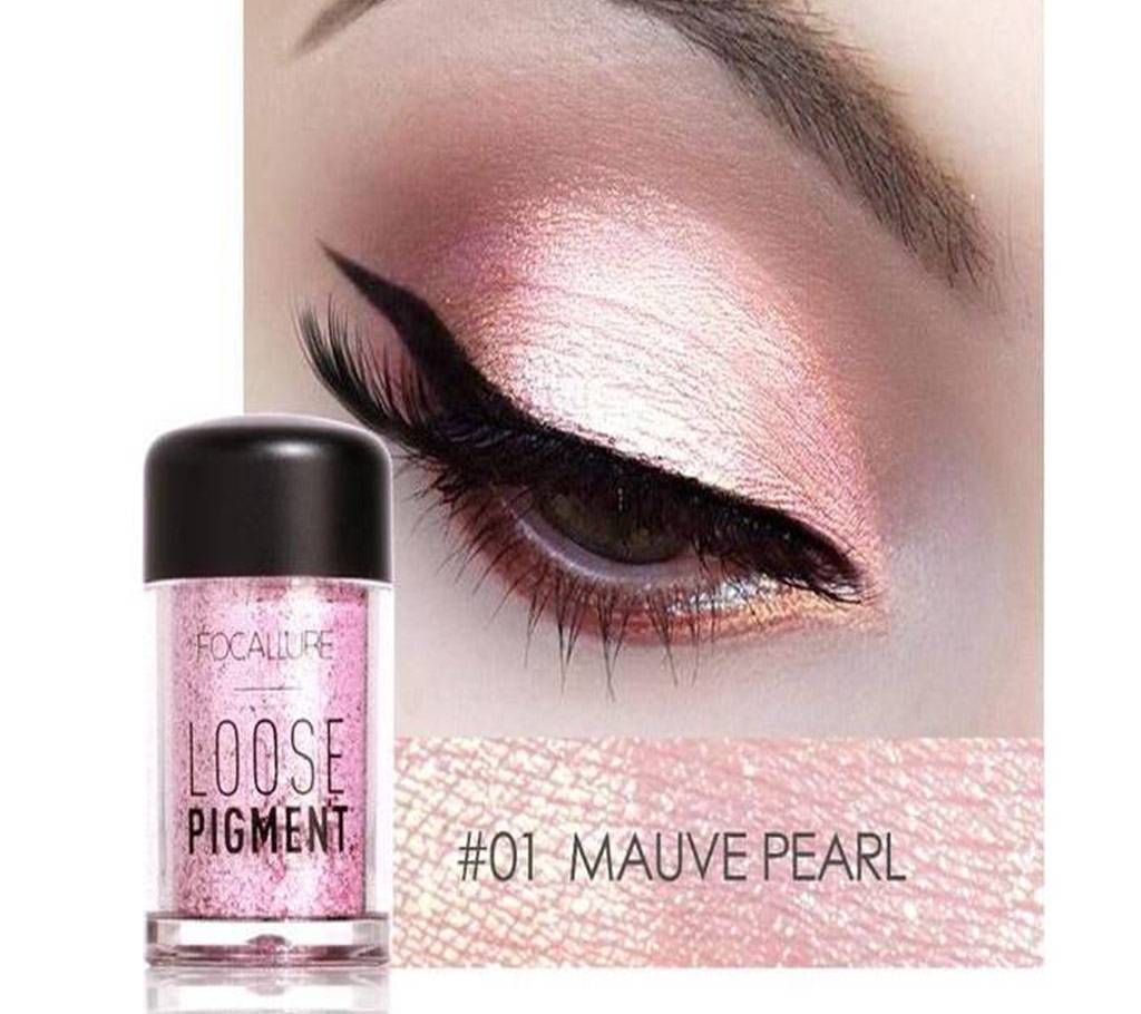 Focallure glitter Loose Pigment Eyeshadow MAUVE PEARL shade