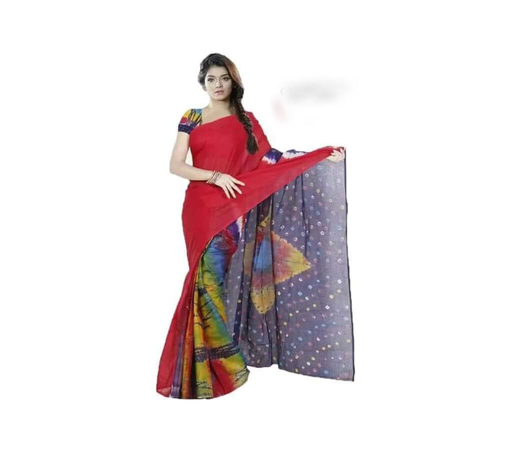 Pride Multi Color Cotton Saree