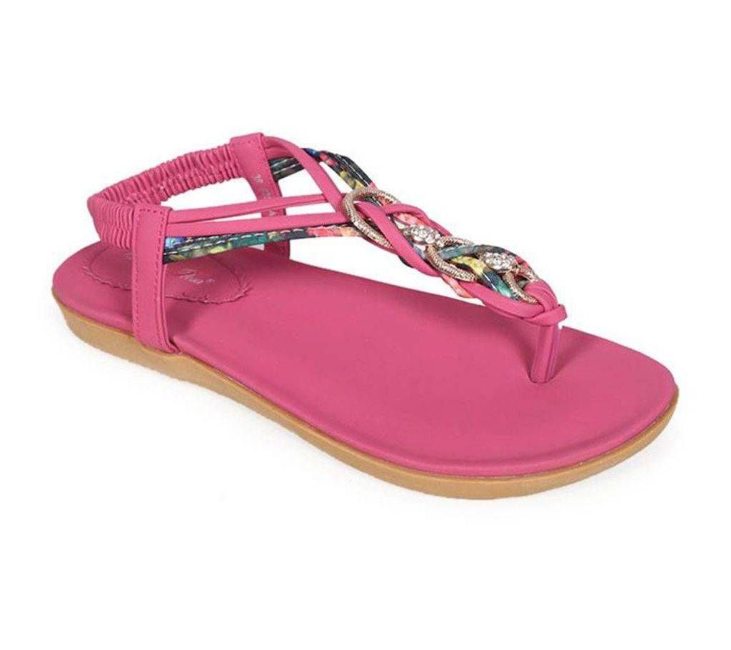 Sandra Rosa Pink Leather Ladies Sandal