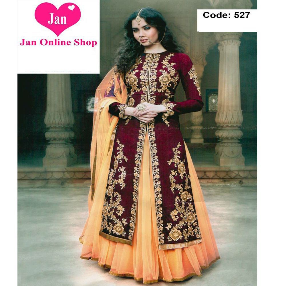 Indian Semi Stitched Long Salwar Kamiz 