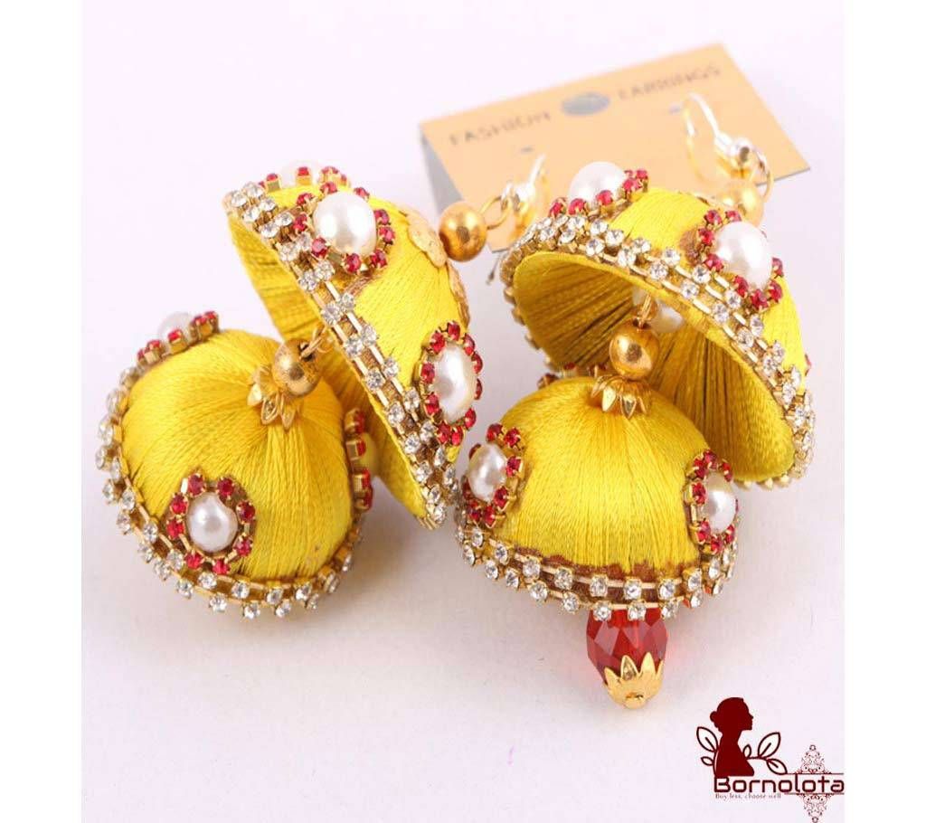 Silk Thread Jhumka