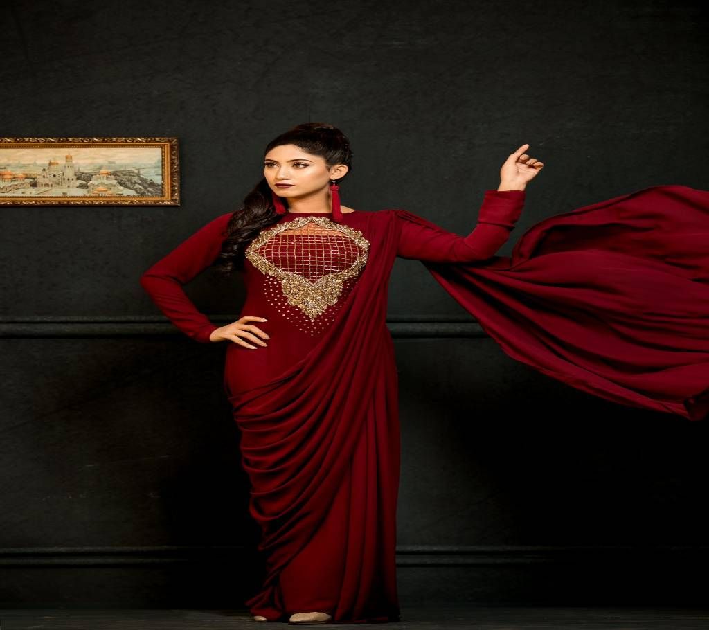 Maroon Gown