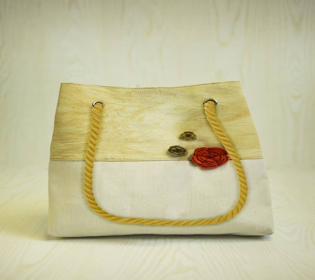 Jute Cotton Ladies Handbag