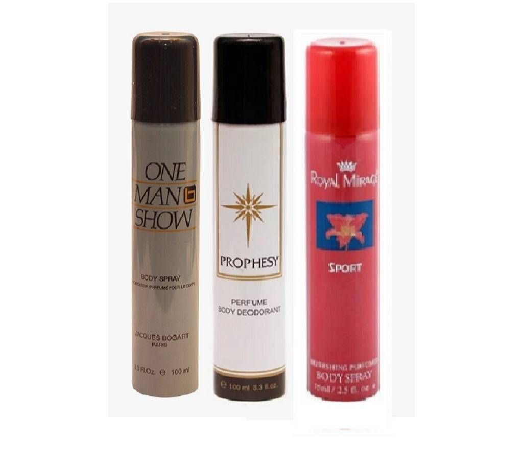 One man show+Propheshy+Royal mirage sport-3pcs combo set (UAE)