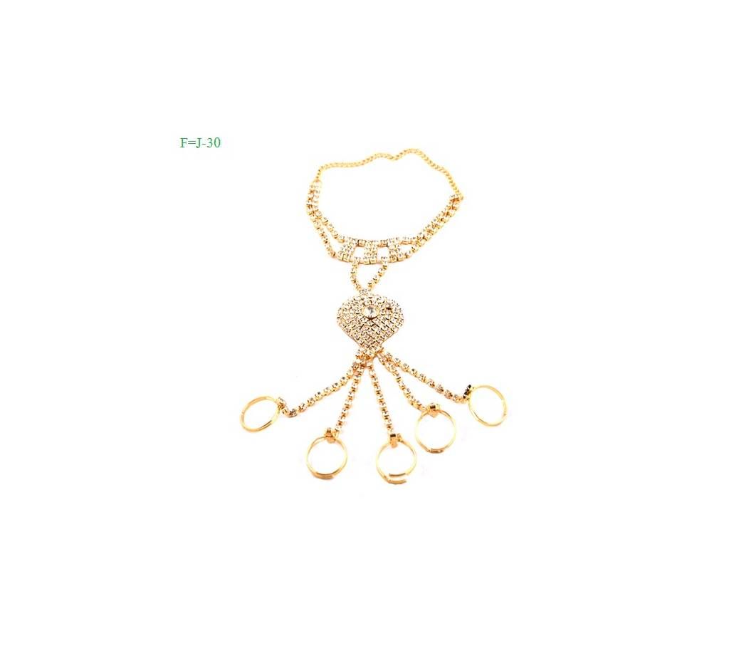 Ladies GOLD PLATED finger RING (2 Pcs)-j30