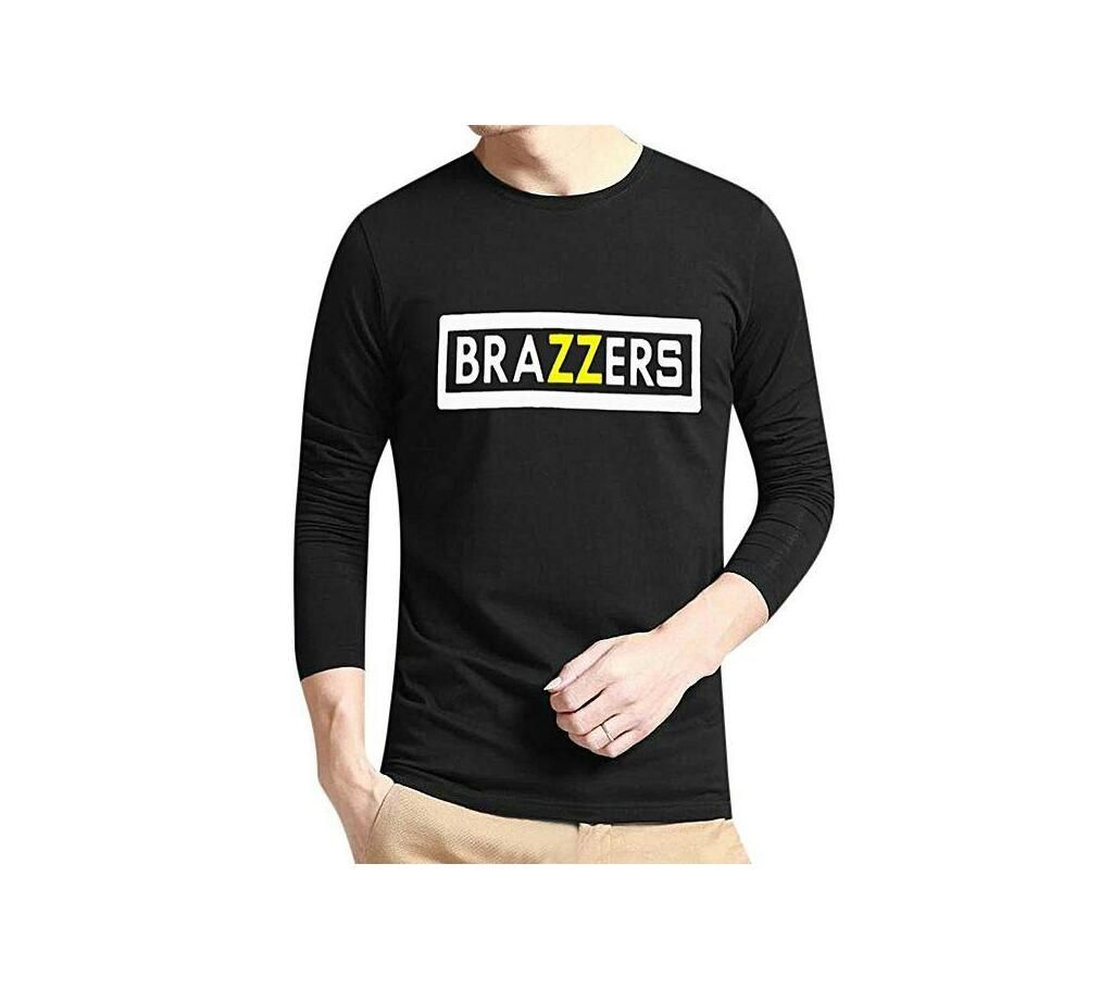 Menz Long  Black cotton T shirt for Meb