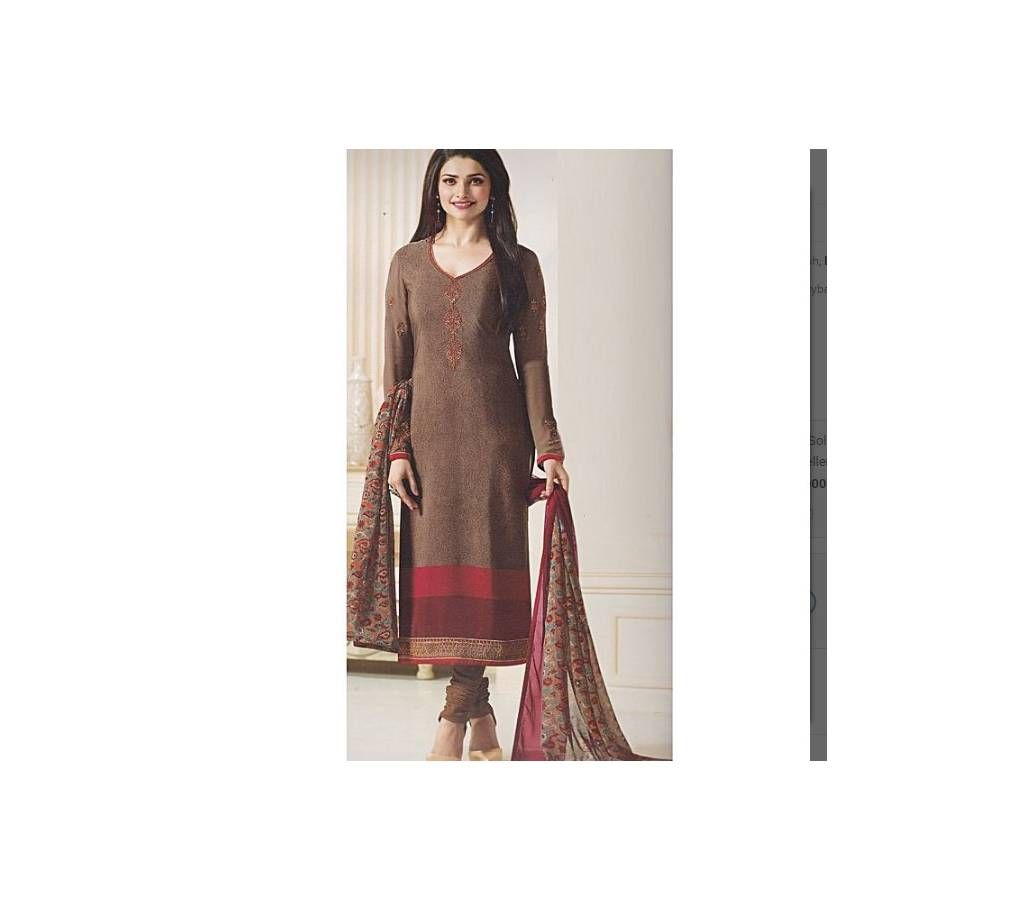 Unstitched Satin Salwar Kameez (Copy)