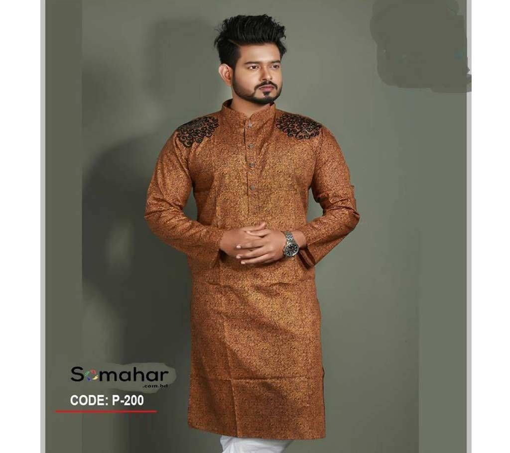 Block Printed Cotton Panjabi