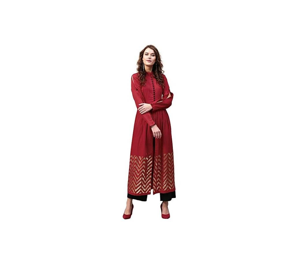 Printed Linen Casual kurti