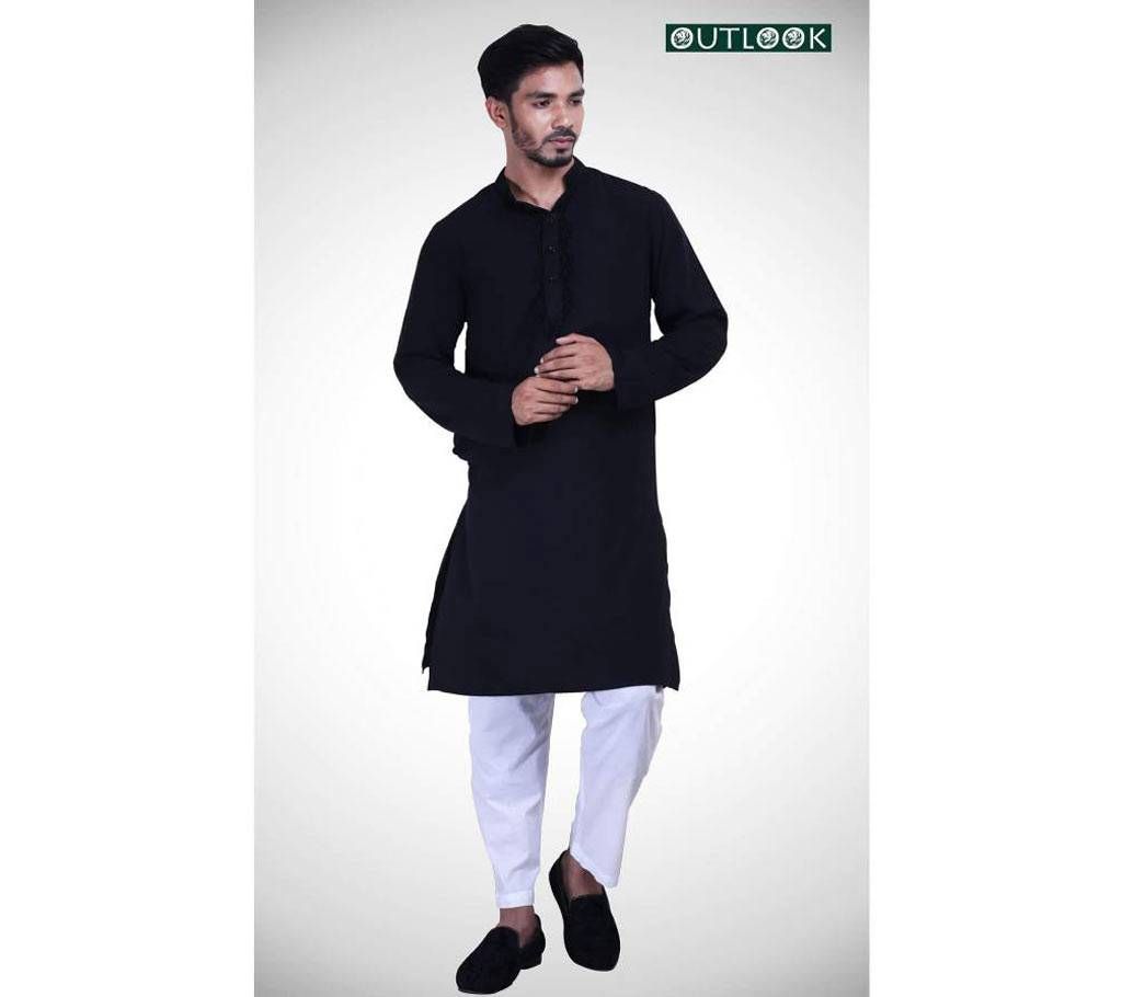 Outlook Black Punjabi for Men
