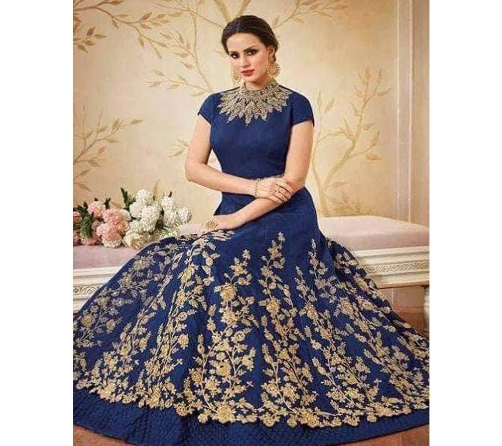 Semi-stitched Embroidery Georgette Three-pcs (Copy)