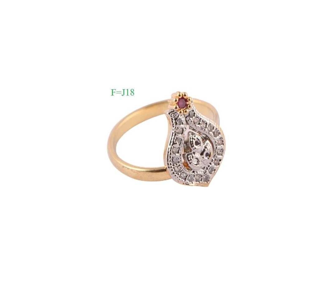 Indian gold plated finger ring-18