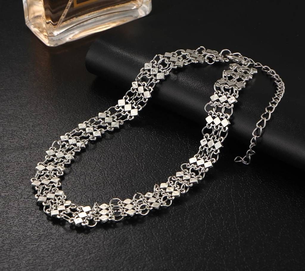 Chain shape choker necklace