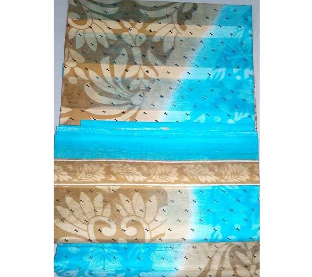 Multi Color Printed Cotton Saree 02