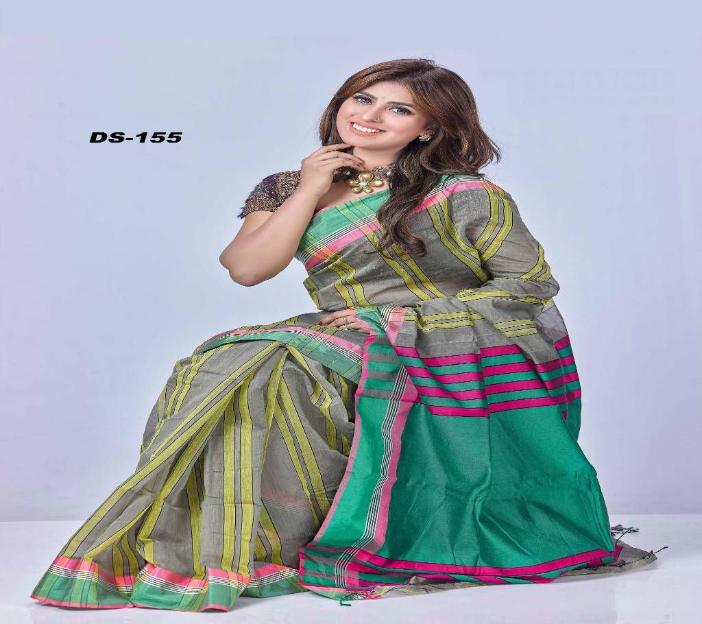 Multi Color Tosor Silk Saree