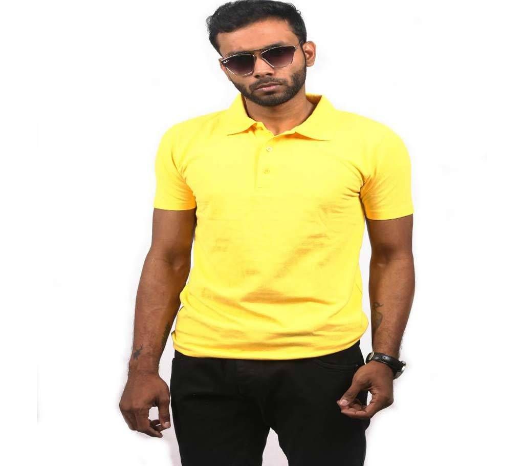MENS Casual Polo Shirt -Yellow