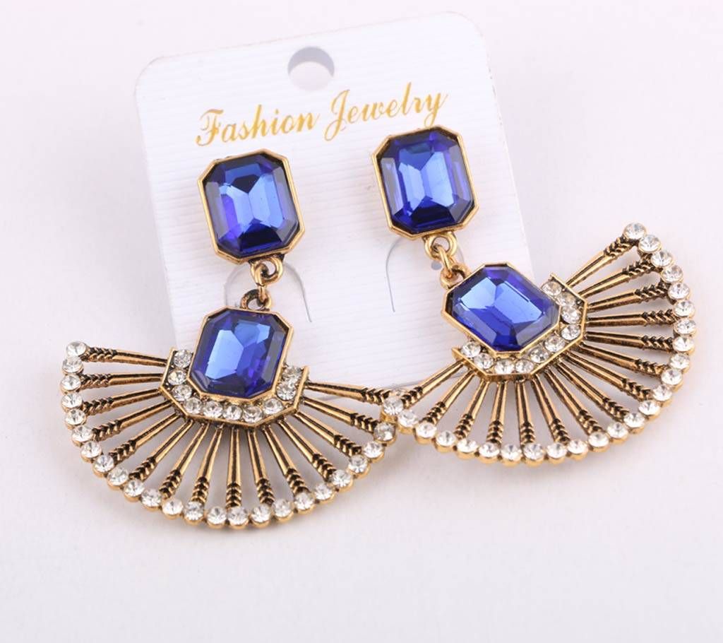 Blue Stone Setting Earrings