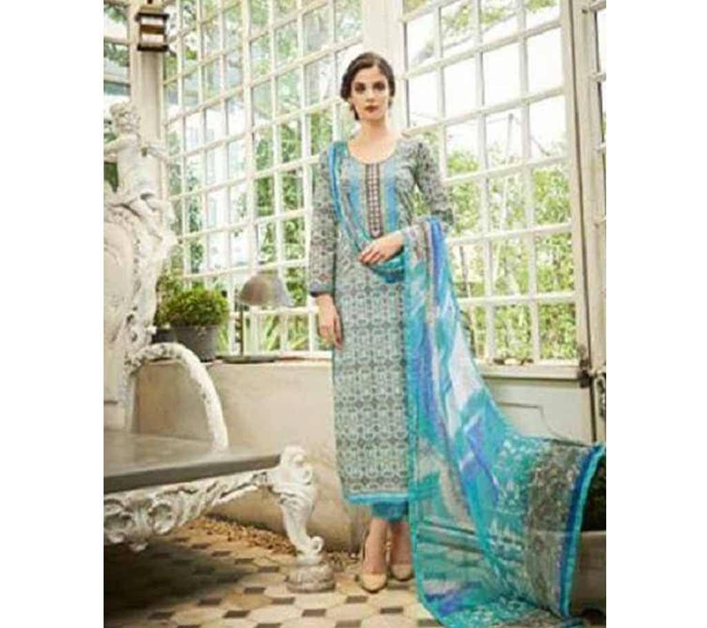 Sky Cotton Unstitched Salwar Kameez for Women copy 