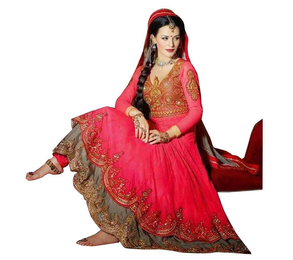 Indian Semi Stitched Georgette Long Dress