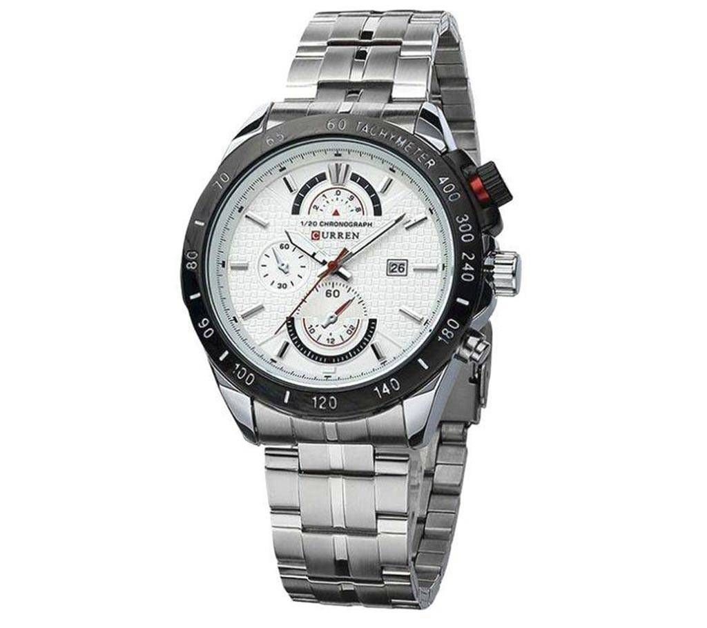 Curren Stainless Steel Chronograph Men's Wirst Watch