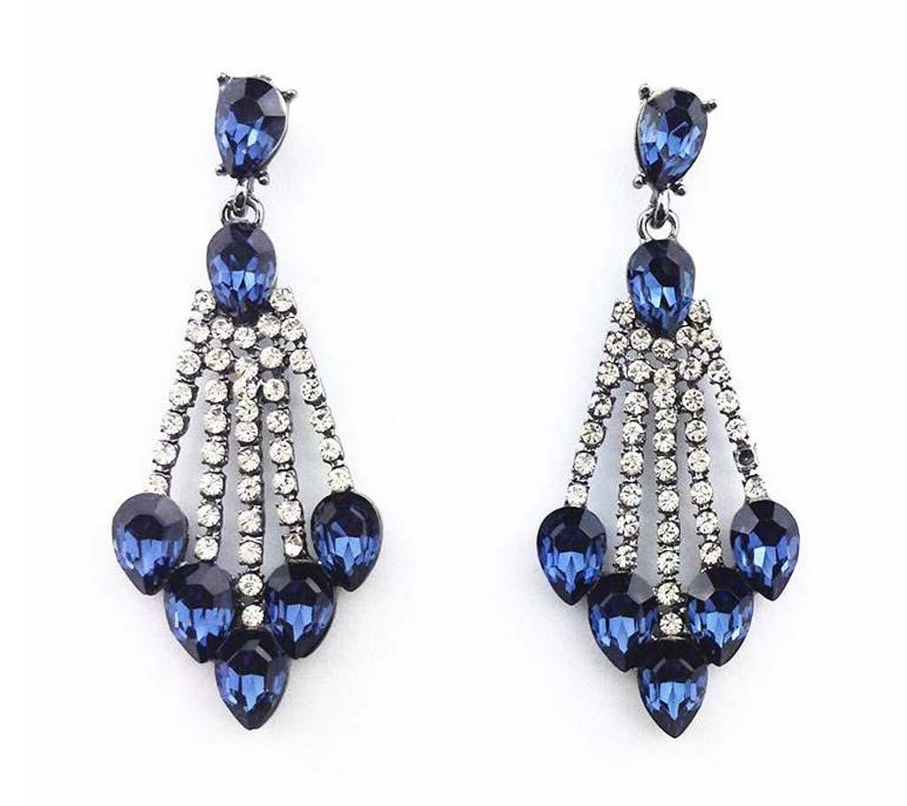 Acrylic Earring for Women - Royal Blue