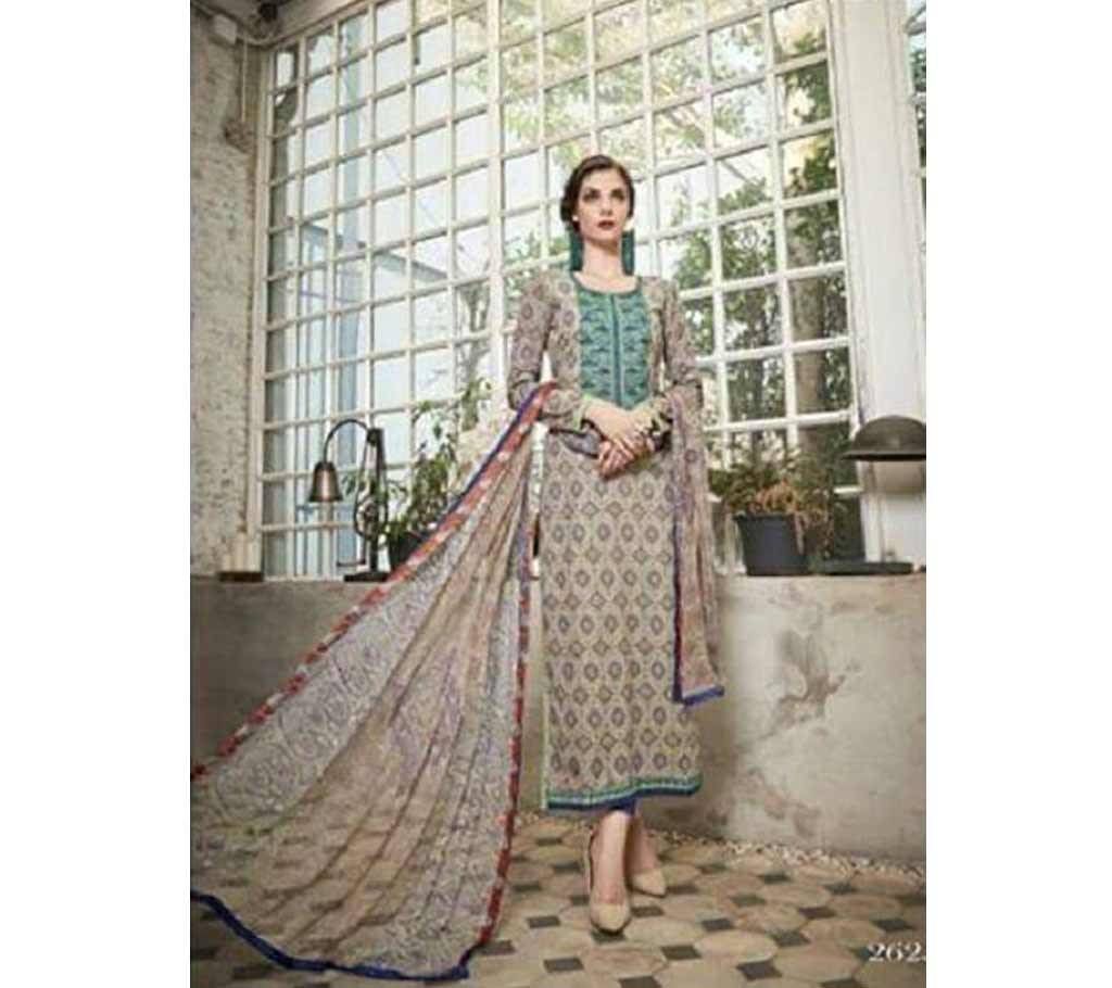 Multi-color Cotton Unstitched Salwar Kameez for Women copy 