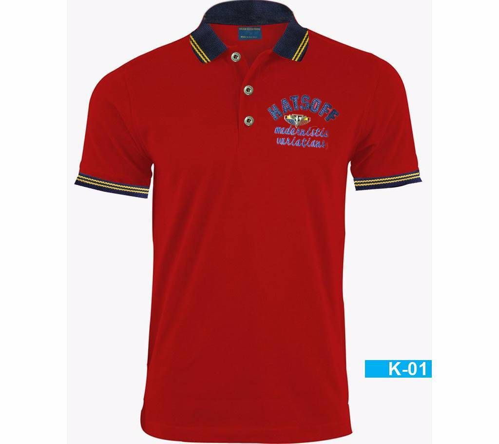 Solid Color Polo T-shirt