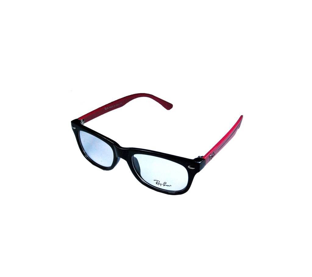 ray-ban-black-dark red-glass-frame